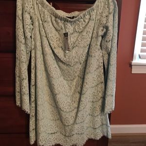 Off the shoulder laced dress